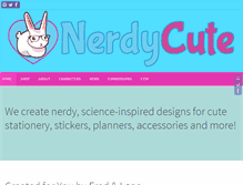 Tablet Screenshot of nerdycute.com